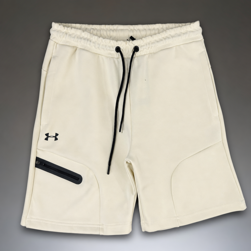 Under Armour Fleece męskie spodenki sportowe, kremowy. Premium jakość