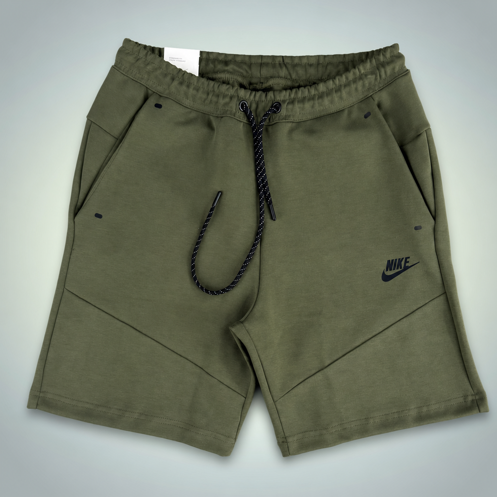Nike Tech Fleece męskie spodenki sportowe, oliwkowy. Premium jakość