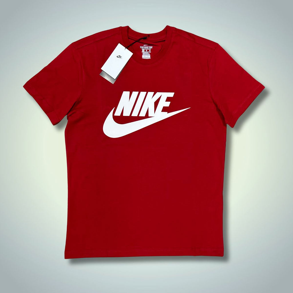 Koszulka męska Nike, czerwony, białe logo. Premium jakość