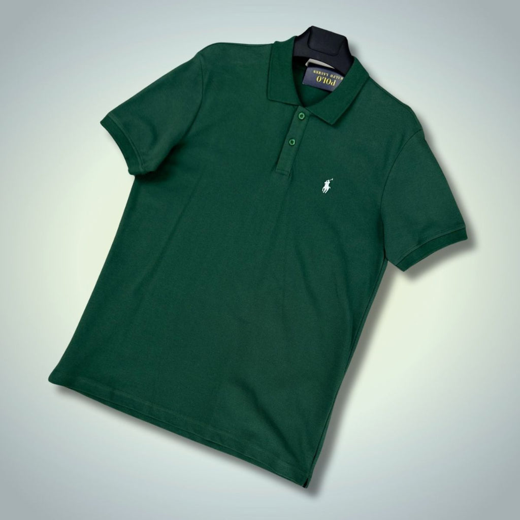 Koszulka polo męska Ralph Lauren, ciemnozielona. Jakość premium