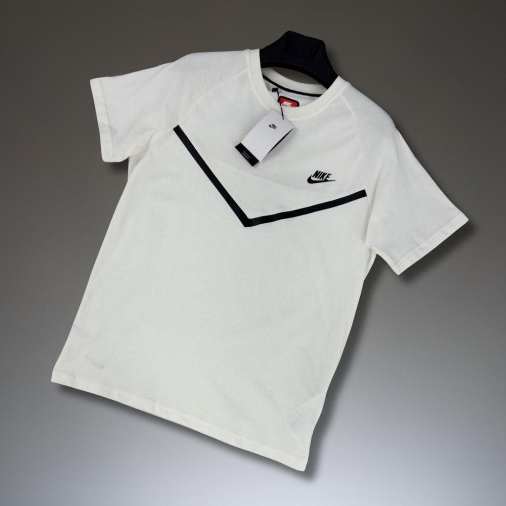 Koszulka męska Nike Tech Fleece, biało-niebieska. Model 2024. Najwyższa jakość