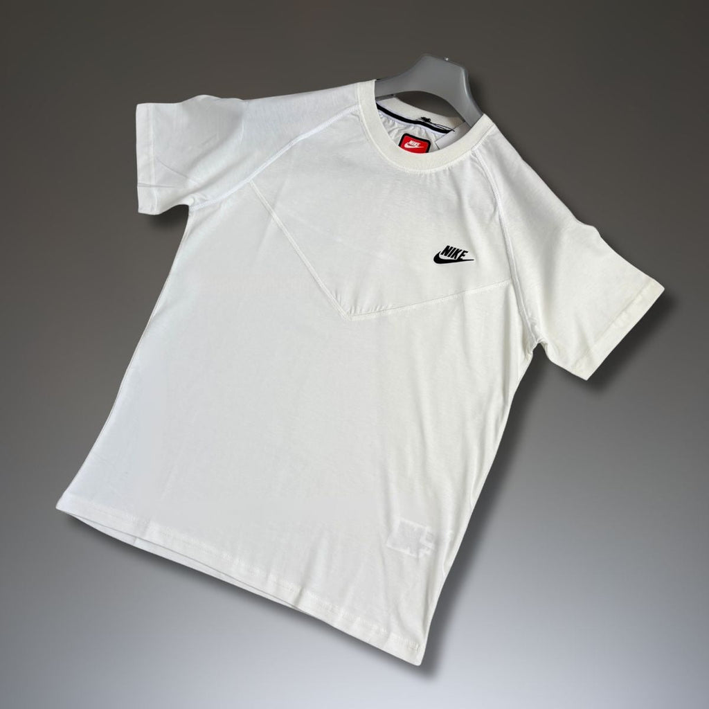 Koszulka męska Nike Tech Fleece, biaława. Model 2023. Jakość premium