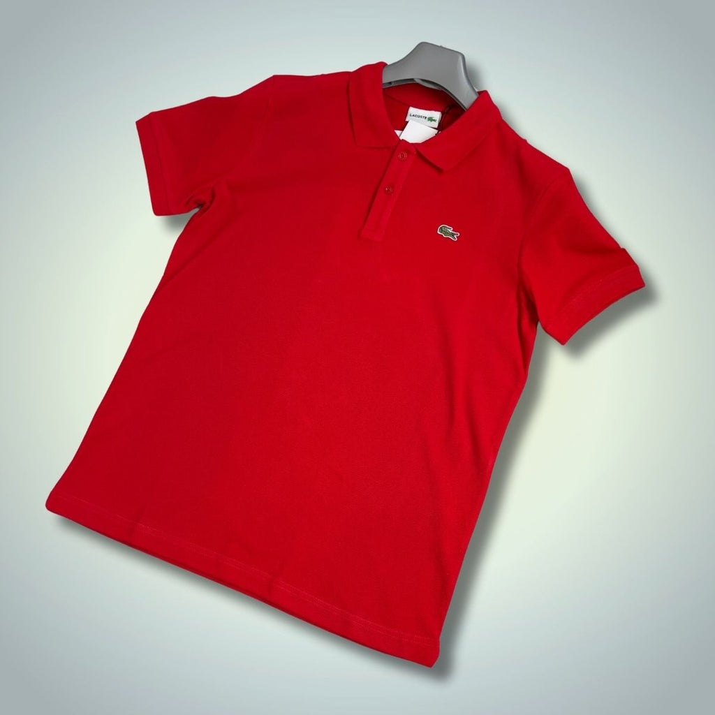 Koszulka polo męska Lacoste, czerwona. Jakość premium