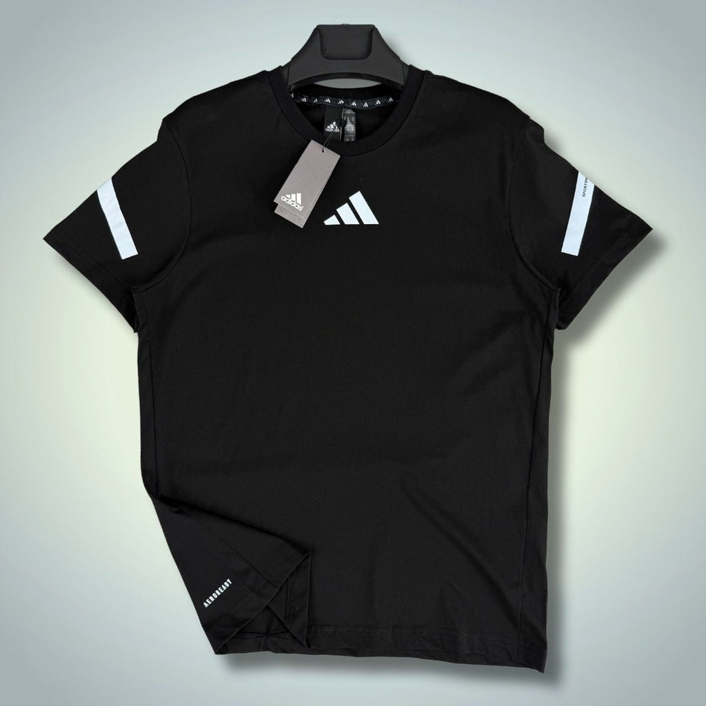 Koszulka męska Adidas, czarna. Model 2025. Jakość premium