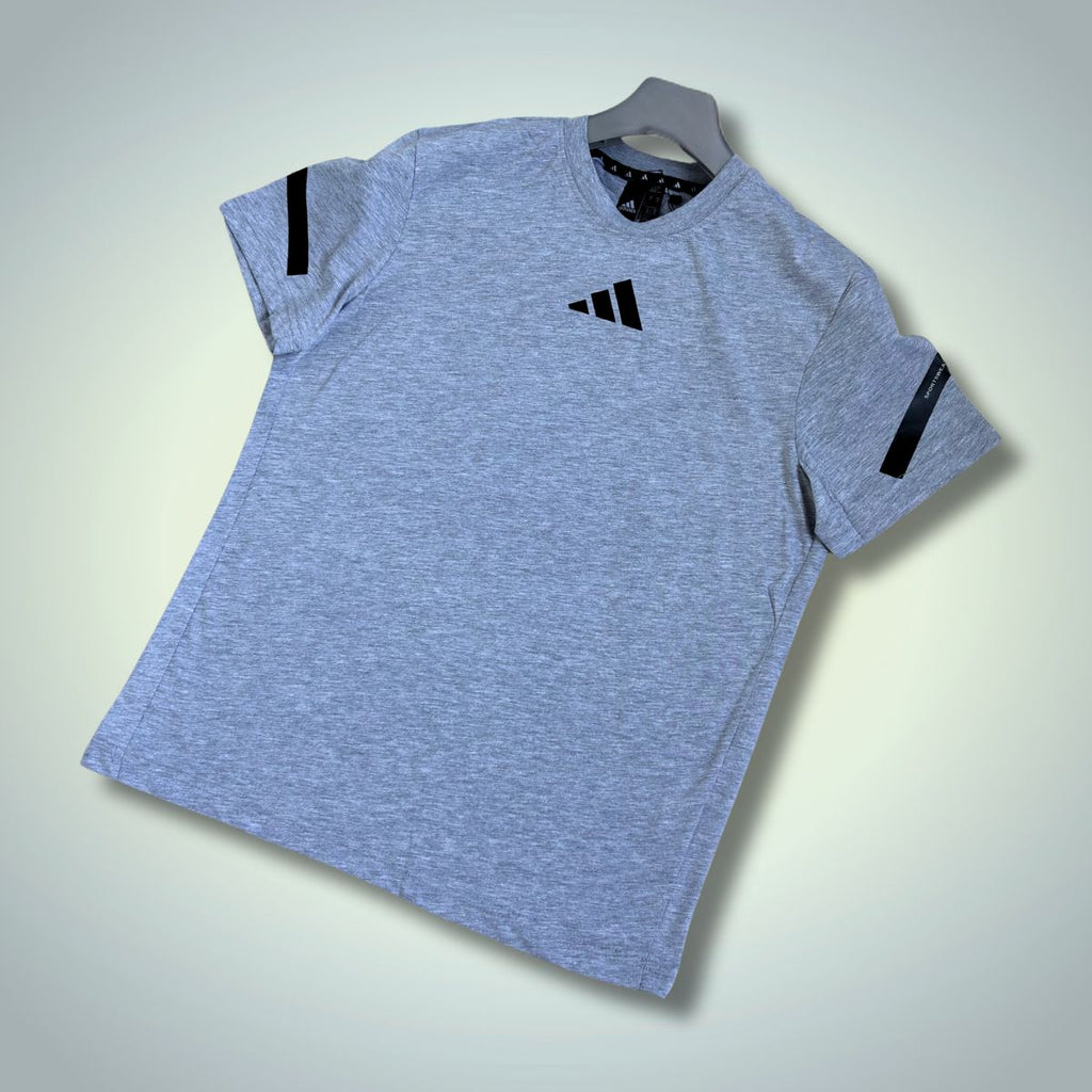 Adidas męska koszulka, klasyczny szary. Model 2025. Premium jakość