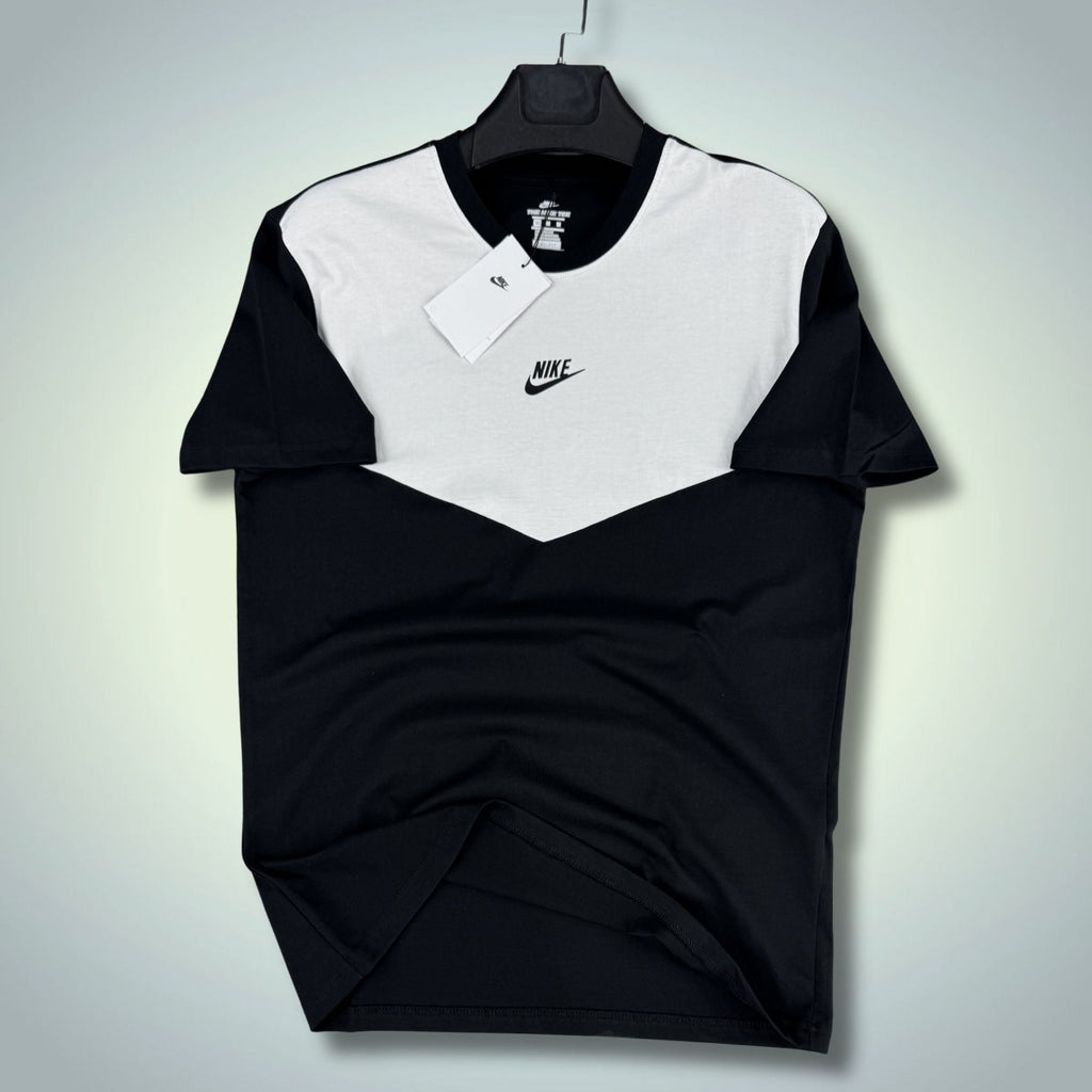 Męska czarno-biała koszulka Nike Tech Fleece. Model 2026. Jakość premium