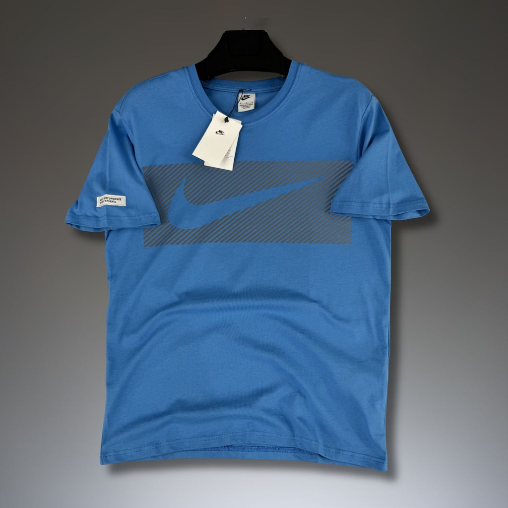 Męska niebieska koszulka Nike Performance. Jakość premium