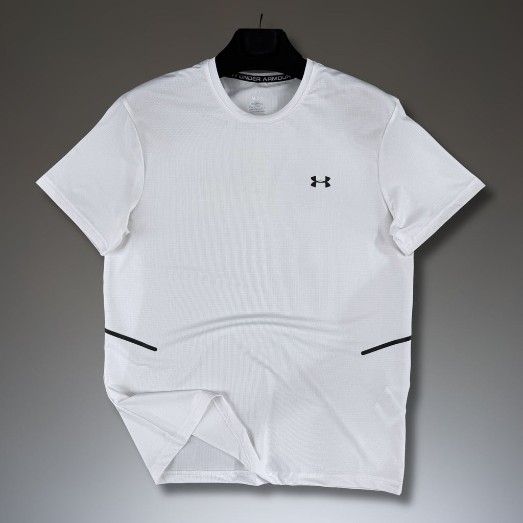 Męska sportowa biała koszulka Under Armour. Premium jakość