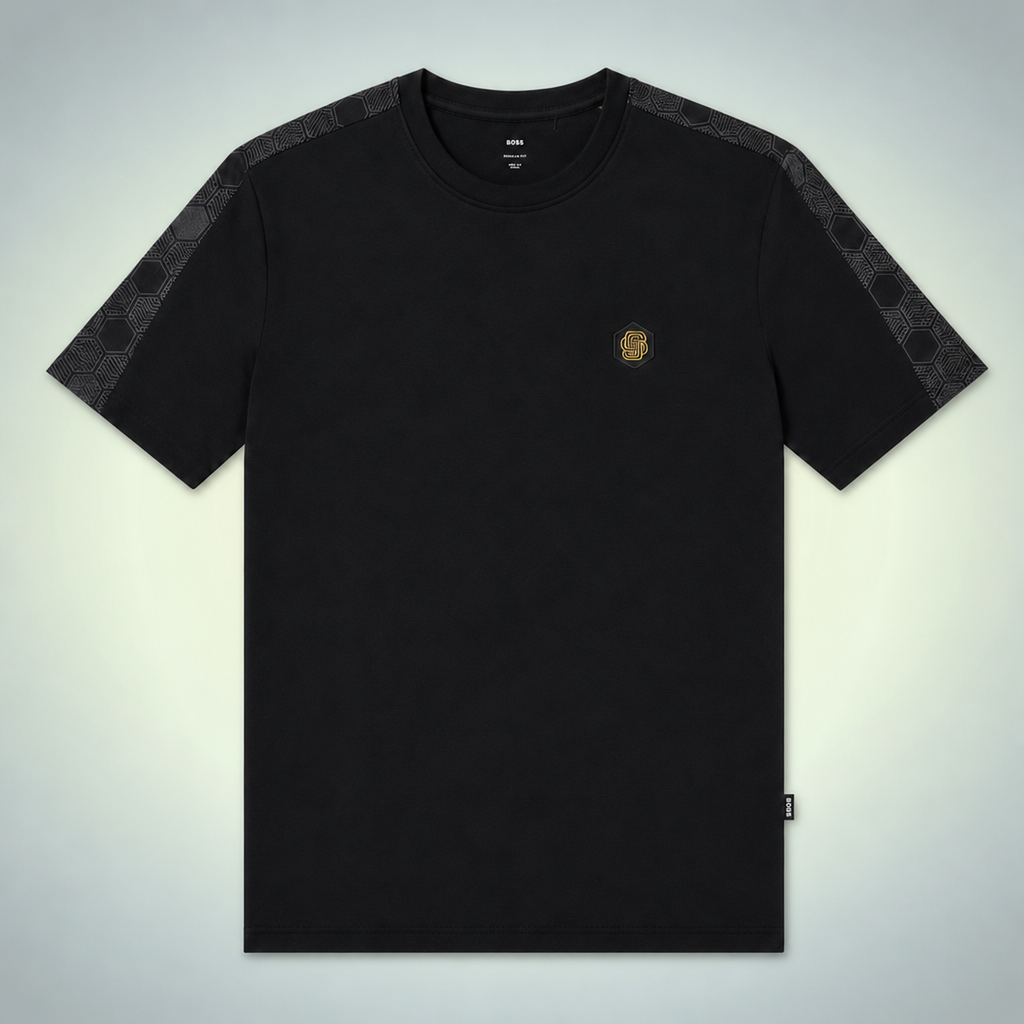 Hugo Boss męska koszulka, czarny. Premium jakość