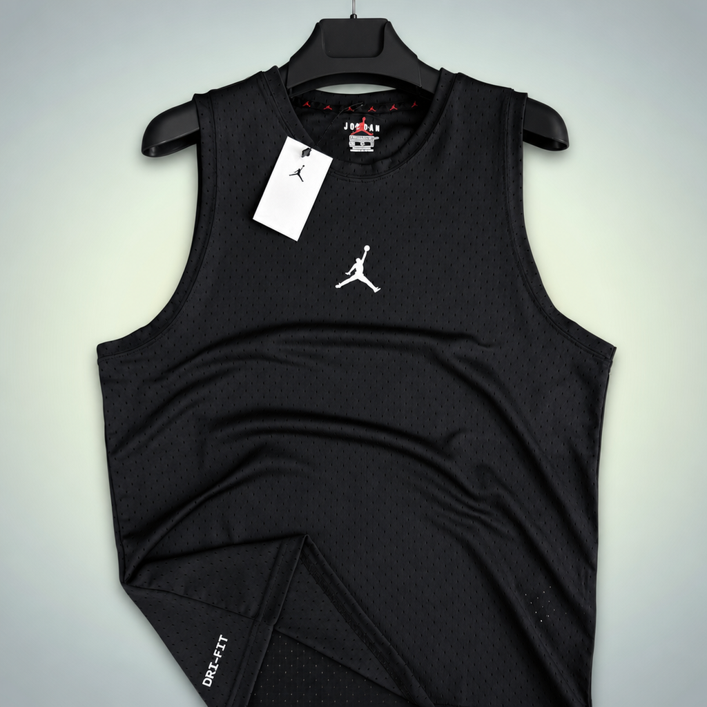 Air Jordan męska koszulka bez rękawów, czarny. Premium jakość