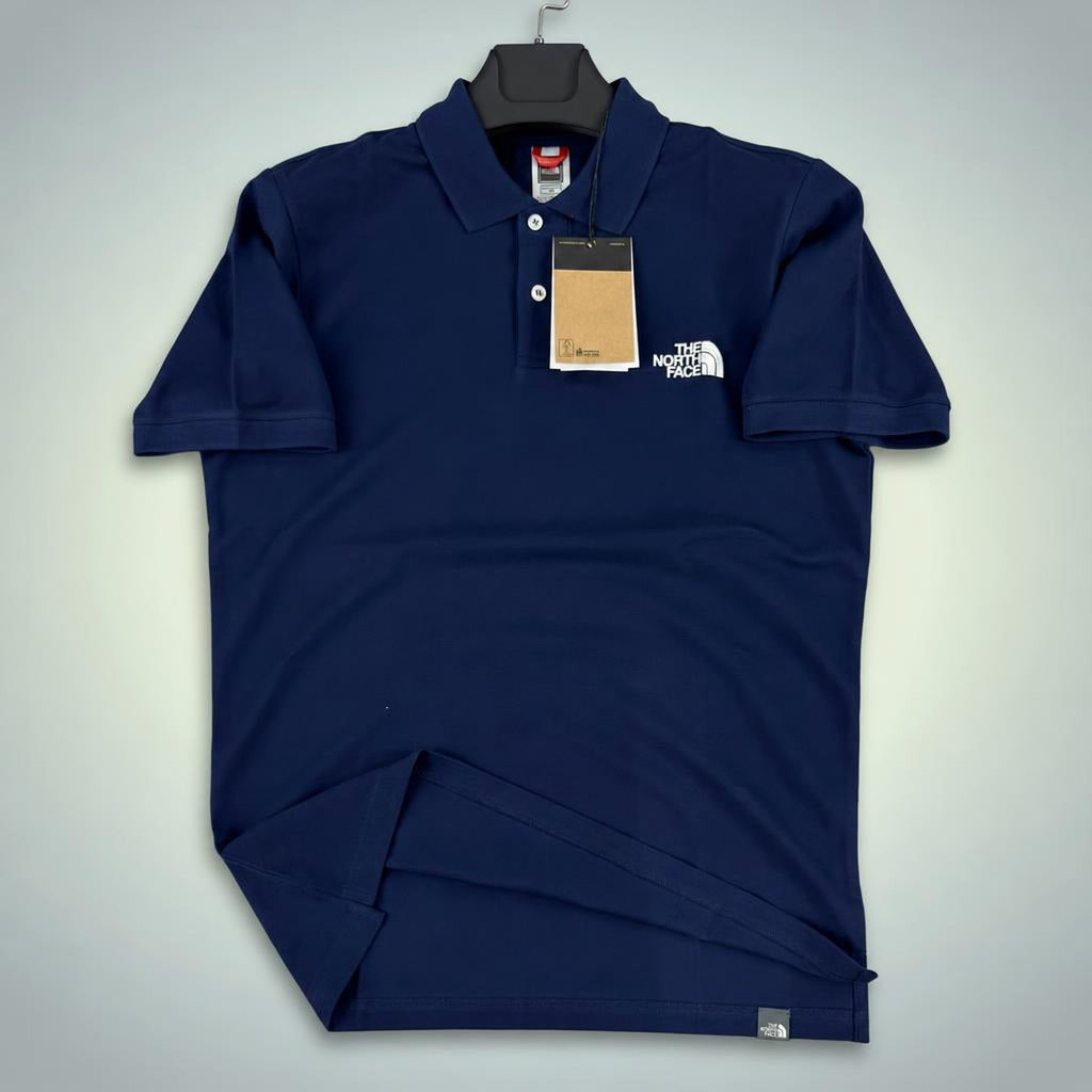Męska koszulka polo The North Face, granatowa. Jakość premium