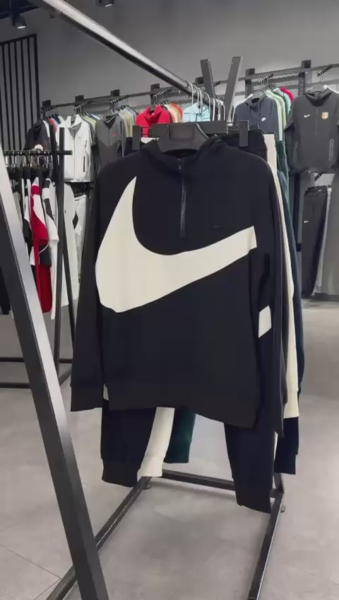 Dres męski Nike, duże logo, czarny. Jakość premium