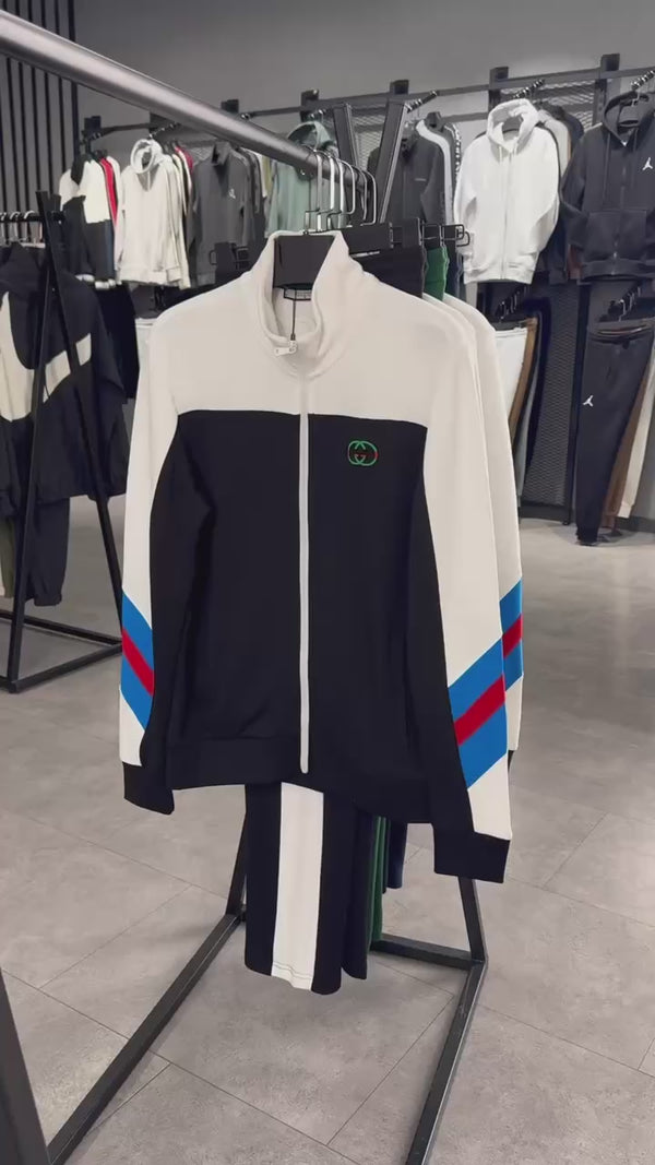 Dres męski Gucci, zielono-biały. Jakość premium
