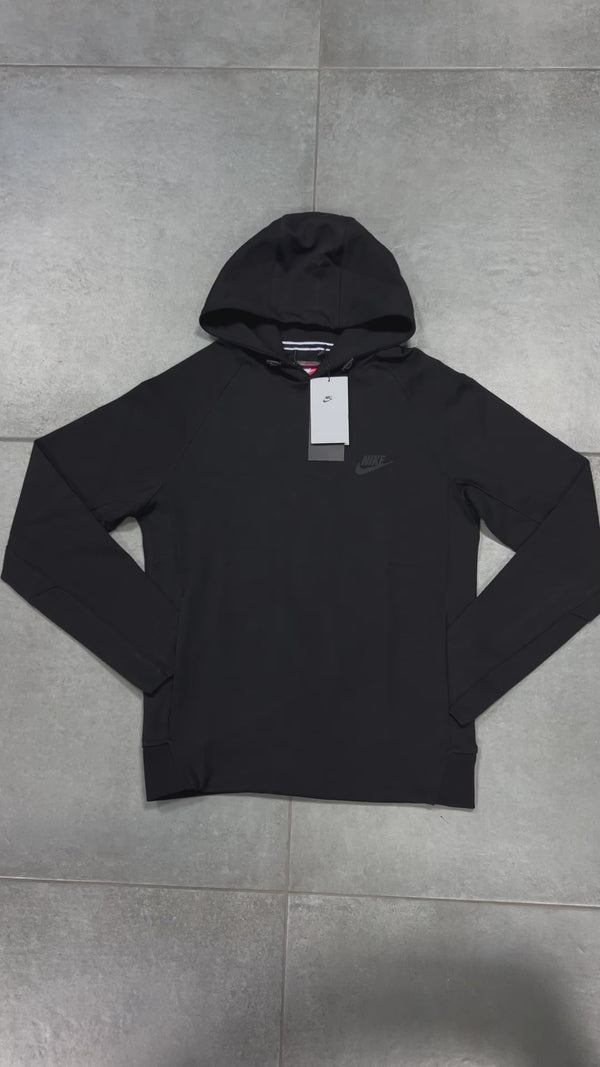 Męska bluza z kapturem Nike Tech Fleece w kolorze czarnym. Najwyższej jakości