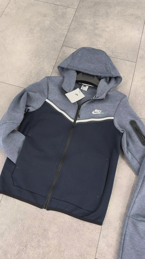Nike Tech Fleece dziecięcy komplet, niebieski i ciemnoniebieski. Model 2024. Premium jakość