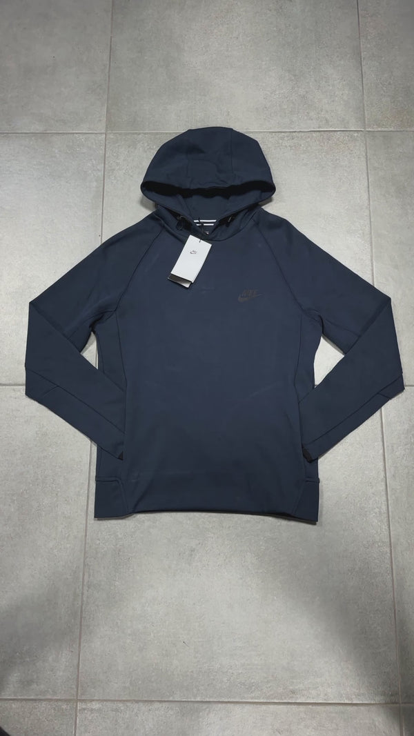 Męska bluza z kapturem Nike Tech Fleece, ciemnoniebieska. Najwyższa jakość