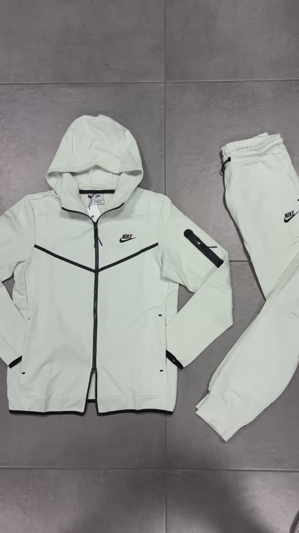 Dres męski Nike Tech Fleece, biało-niebieski. Jakość premium