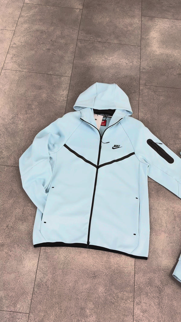 Nike Tech Fleece męski komplet, baby niebieski. Model 2024. Premium jakość