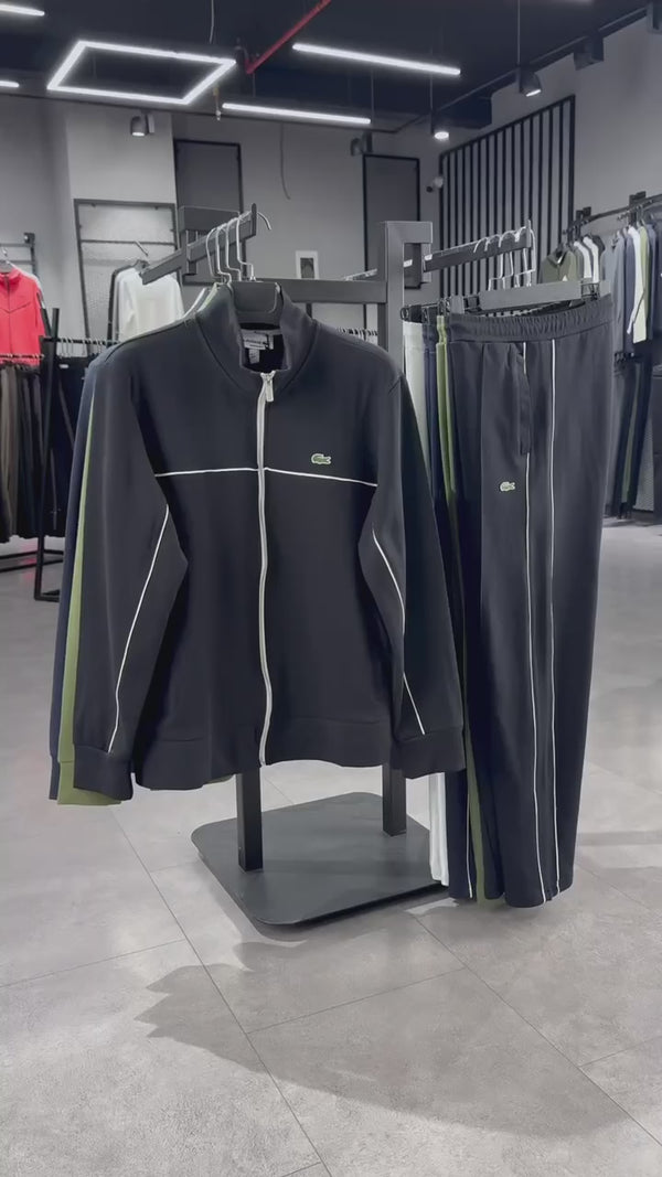 Lacoste Dres Męski. Czarny. Krój prosty