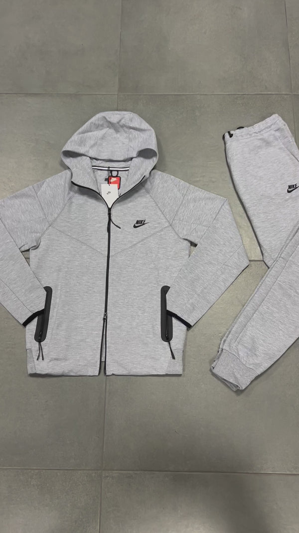 Nike Tech Fleece męski dres, klasyczny szary. Model 2023. Wysoka jakość