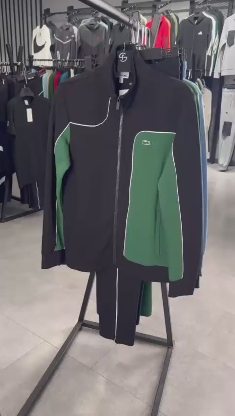 Dres męski Lacoste, czarny - zielony. Jakość premium
