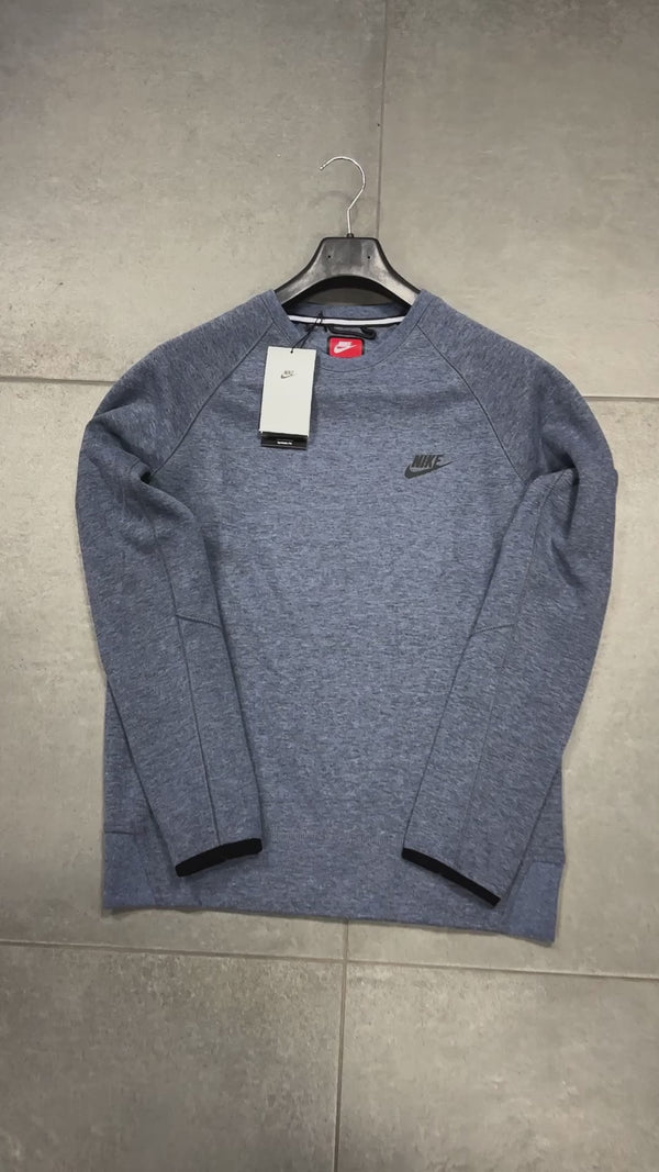 Bluza Nike Tech Fleece, "Men's crew", niebieska. Najwyższej jakości